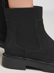 Simply Be Black Wide Fit Classic Chelsea Ankle Boots - Image 4 of 4