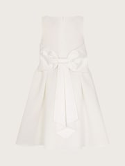 Monsoon Natural Molly Scuba Bow Bridesmaid Dress - Image 3 of 4