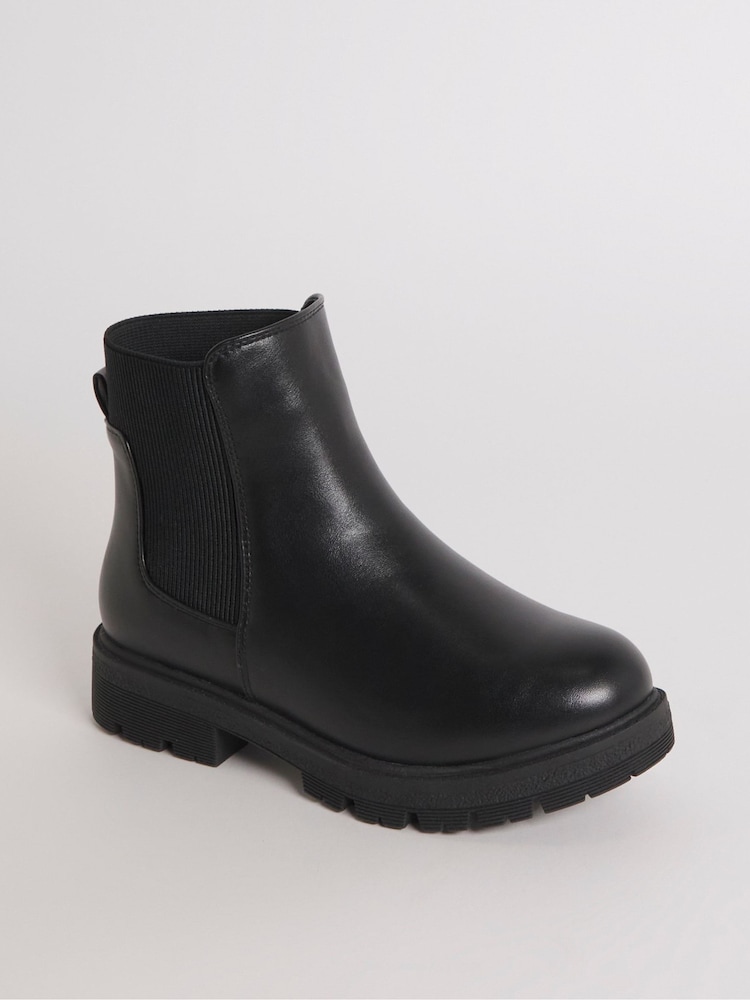 Simply Be Black Wide Fit Chelsea Ankle Boots - Image 2 of 3