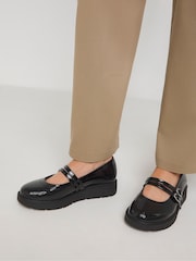 Simply Be Wide Fit Bajo Wedge Mary Jane Shoes - Imagen 1 de 4