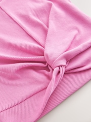 Pink Wrap Front Rib Vest (3-16yrs) - Image 8 of 8