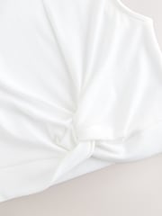 White Wrap Front Rib Vest (3-16yrs) - Image 6 of 7