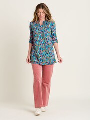 Brakeburn Blue Trailing Berry 100% Cotton Tunic - Image 4 of 4