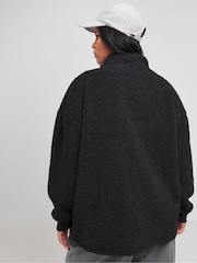 Simply Be Teddy-Jacke mit Reißverschluss und Nylontasche - Bild 2 von 4