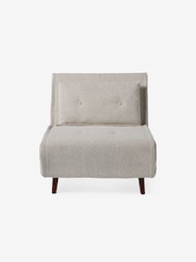 MADE.COM Off White Natural Pax Boucle Haru Single 1 Seater Sofa Bed - Image 6 of 7