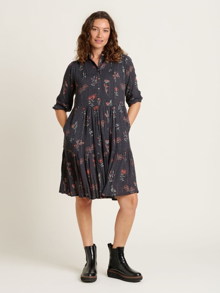 Brakeburn Grey Bella Dress - Image 1 of 4