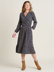 Brakeburn Blue Annie Wrap 100% Cotton Dress - Image 1 of 4