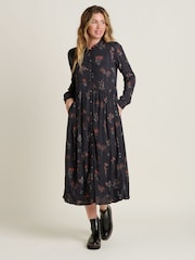 Brakeburn Grey Bella Maxi Shirt Dress - Image 1 of 4