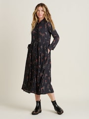 Brakeburn Grey Bella Maxi Shirt Dress - Image 2 of 4