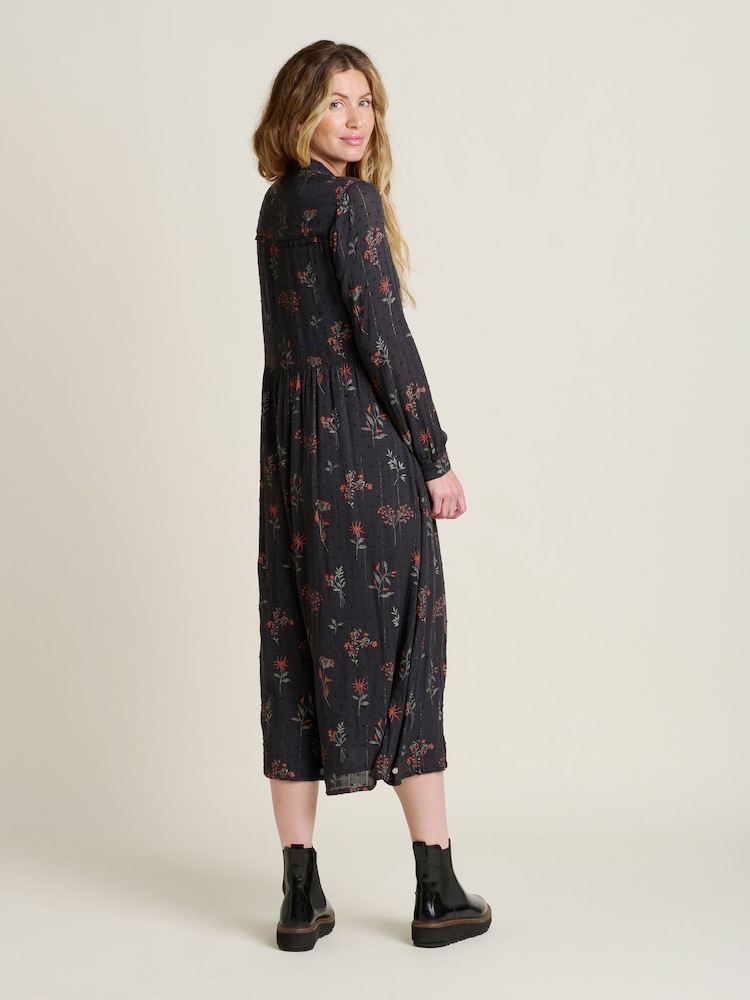 Brakeburn Grey Bella Maxi Shirt Dress - Image 4 of 4
