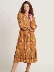 Brakeburn Gold Meadow Midi Dress - Image 4 of 6
