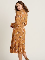 Brakeburn Gold Meadow Midi Dress - Image 6 of 6