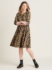 Brakeburn Gold Charlotte 100% Cotton Dress - Image 1 of 5