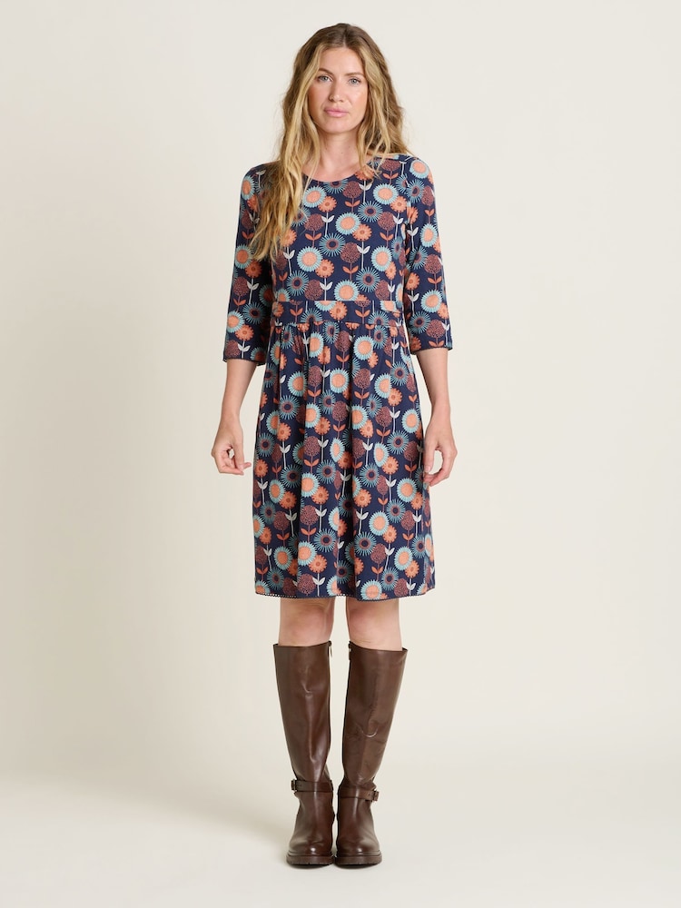 Brakeburn Blue Freya 100% Cotton Dress - Image 1 of 5