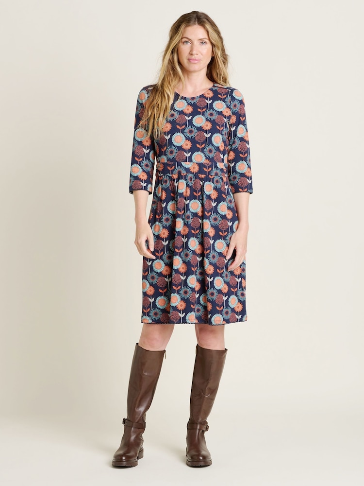 Brakeburn Blue Freya 100% Cotton Dress - Image 2 of 5