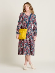 Brakeburn Red Winter Ditsy Midi 100% Cotton Dress - Image 5 of 5