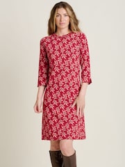 Brakeburn Red Autumn Breeze 100% Cotton Dress - Image 1 of 4