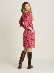 Brakeburn Red Autumn Breeze 100% Cotton Dress - Image 2 of 4