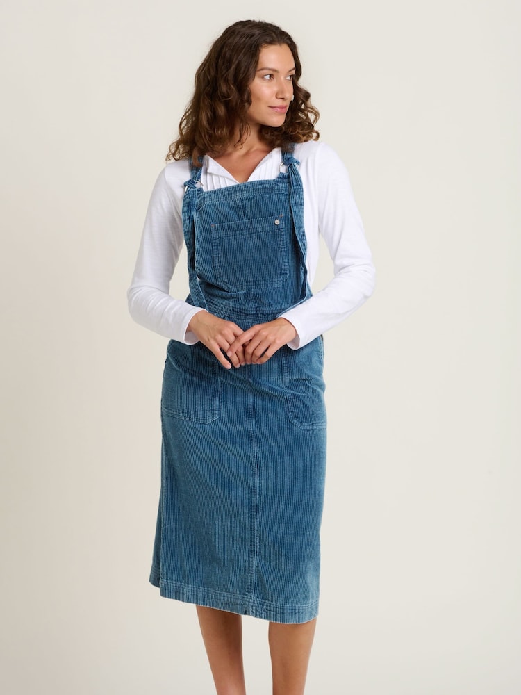 Brakeburn Blue Portland Pinny 100% Cotton Dress - Image 4 of 5