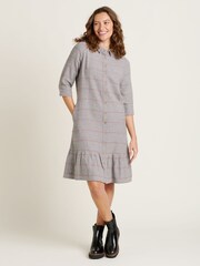 Brakeburn Grey Westbourne Shirt 100% Cotton Dress - Image 1 of 4