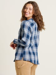 Brakeburn Blue Gold Hill 100% Cotton Blouse - Image 2 of 4