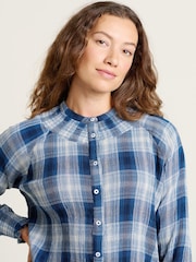 Brakeburn Blue Gold Hill 100% Cotton Blouse - Image 3 of 4