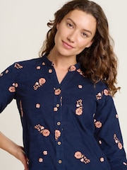 Brakeburn Blue Maeve Knee Length Shirt 100% Cotton Dress - Image 4 of 4