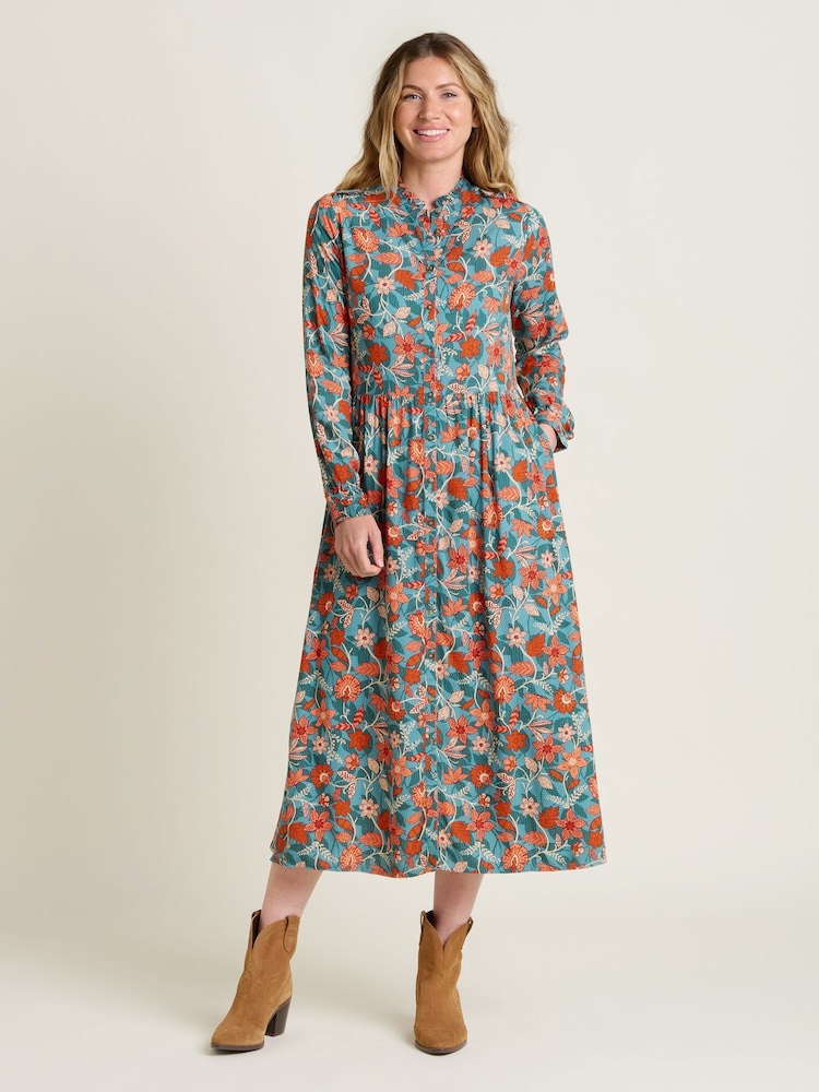 Brakeburn Red Ula Maxi Dress - Image 1 of 5