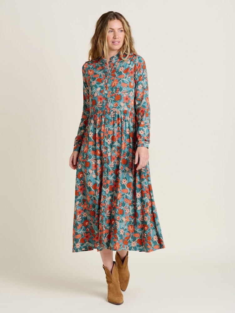 Brakeburn Red Ula Maxi Dress - Image 2 of 5