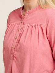 Brakeburn Pink 100% Cotton Shore Cord Blouse - Image 3 of 4