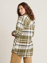 Brakeburn Green 100% Cotton Studland Shacket - Image 2 of 4