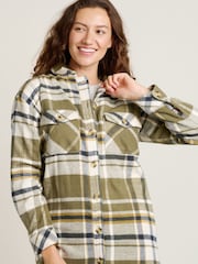 Brakeburn Green 100% Cotton Studland Shacket - Image 3 of 4