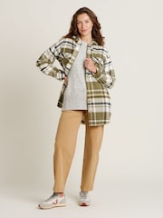 Brakeburn Green 100% Cotton Studland Shacket - Image 4 of 4