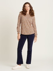Brakeburn Orange Painted Spot Long Sleeve 100% Cotton T-Shirt - Image 4 of 4