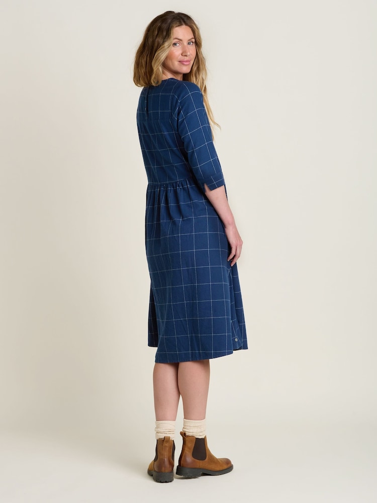 Brakeburn Blue 100% Cotton Upton Dress - Image 2 of 5