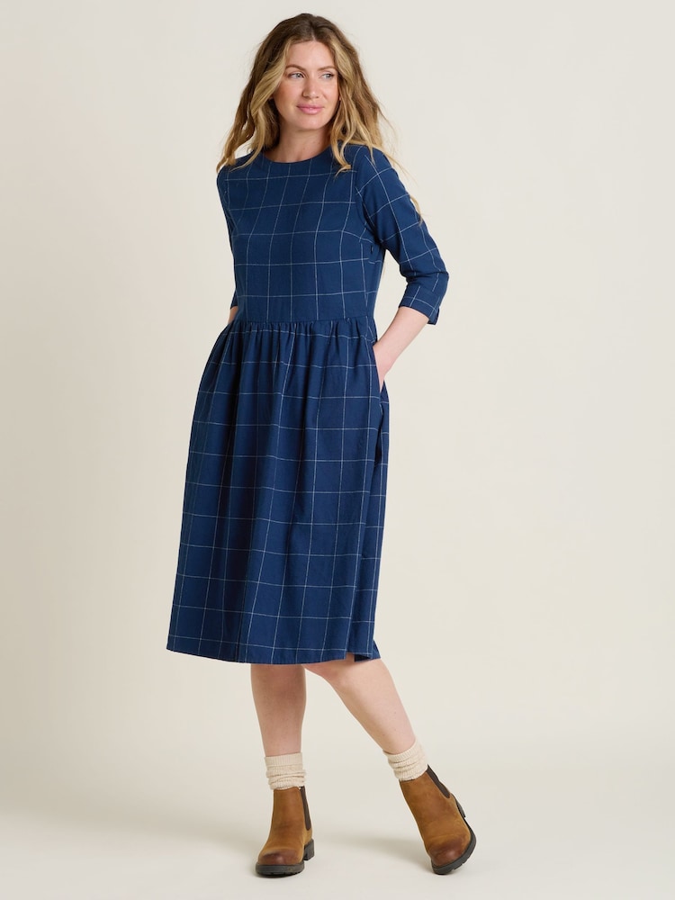 Brakeburn Blue 100% Cotton Upton Dress - Image 5 of 5