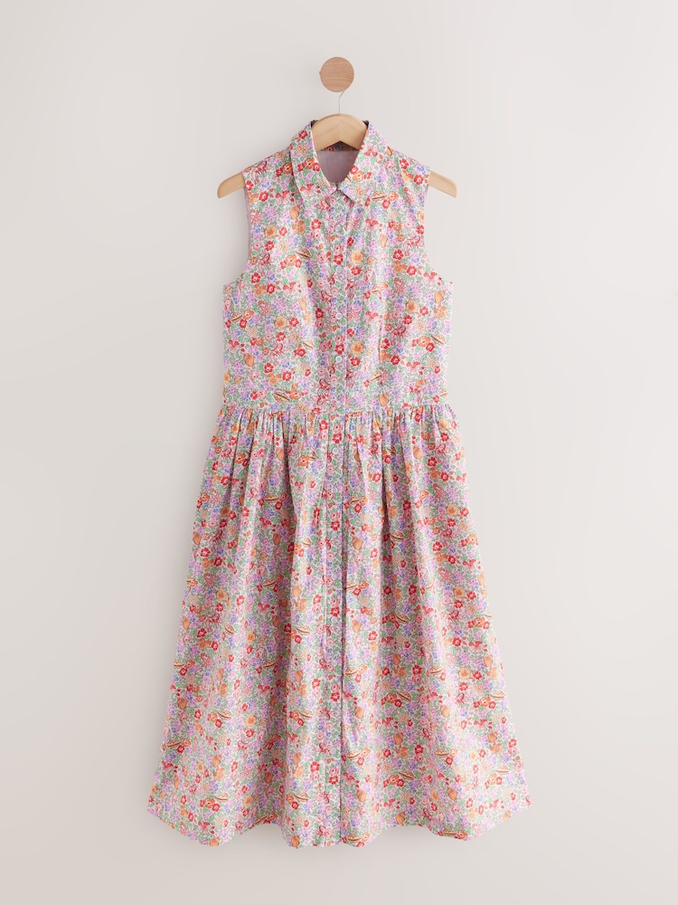 Cath Kidston Waters Ditsy Sleeveless 100% Cotton Dress - Image 1 of 3