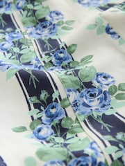 Cath Kidston Garden Stripe Strappy Midi 100% Cotton Dress - Image 7 of 8