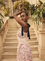 Cath Kidston Pink Cherry Bunches Ruffles Maxi Dress - Image 1 of 5
