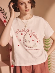 White Seal - Cath Kidston 100% Cotton T-Shirt - Imagen 1 de 12