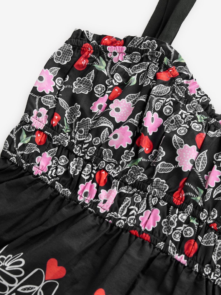 Cath Kidston Black Cherry Shirred Cami 100% Cotton Top - Image 7 of 7