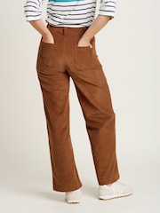 Brakeburn Brown 100% Cotton Wide Leg Cord Trousers - Image 4 of 4