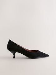 Black Forever Comfort® Point Toe Kitten Heels - Image 7 of 10