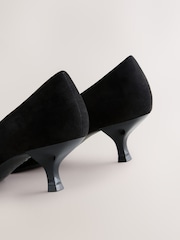 Black Forever Comfort® Point Toe Kitten Heels - Image 8 of 10