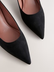 Black Forever Comfort® Point Toe Kitten Heels - Image 9 of 10