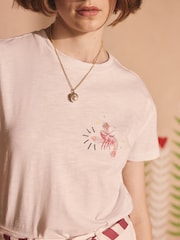 White Sketchbook - Cath Kidston 100% Cotton T-Shirt - Imagen 3 de 7