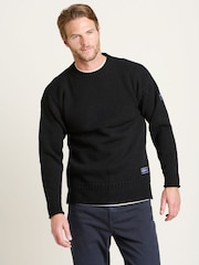 Brakeburn Blue Guernsey Style Jumper - Image 1 of 4