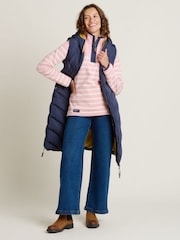 Brakeburn Pink 100% Cotton Quarter Zip Sweatshirt - Image 4 of 4
