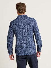 Brakeburn Blue 100% Cotton Paisley Shirt - Image 2 of 4