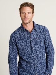 Brakeburn Blue 100% Cotton Paisley Shirt - Image 3 of 4